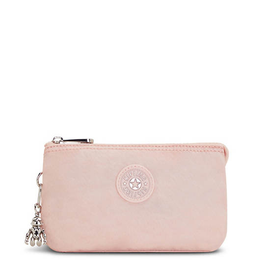 Kipling Creativity Large Fashion Pouch Bags Spring Rose Embossed | CA 2081VR